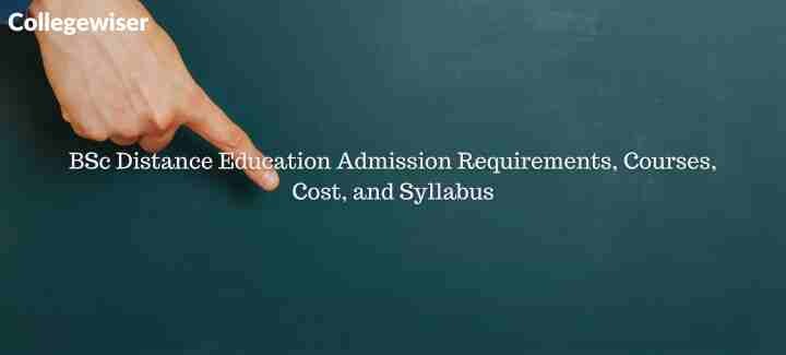 BSc Distance Education Admission Requirements, Courses, Cost, and Syllabus  